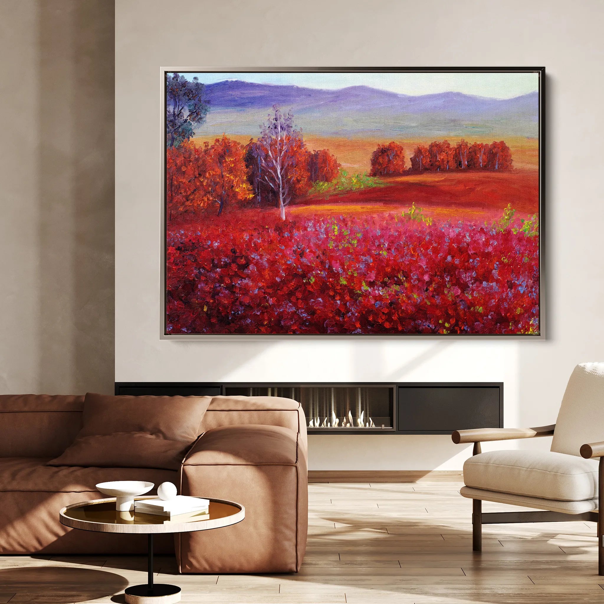 Landscape 112 Canvas Art 18" x 24" / 45 x 60 cm / Black