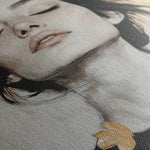 Portrait 112 Canvas Art 18" x 24" / 45 x 60 cm / Black