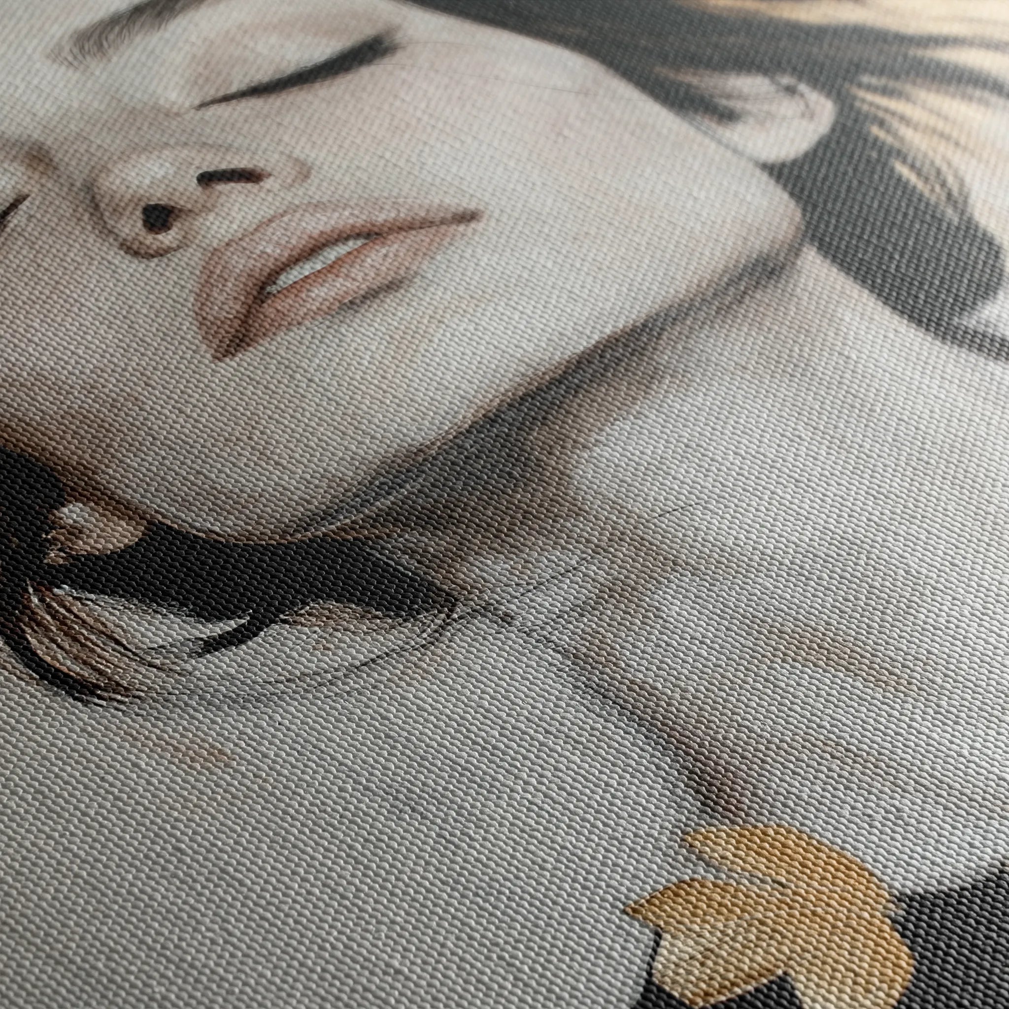 Portrait 112 Canvas Art 18" x 24" / 45 x 60 cm / Black