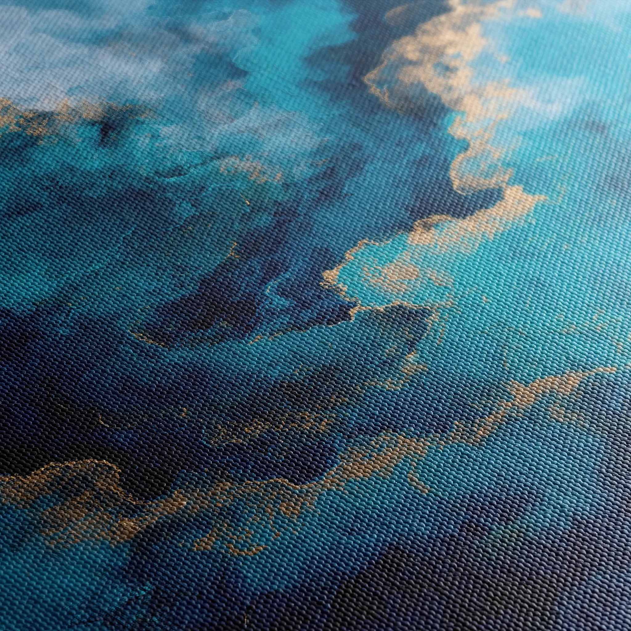 Abstract 1120 Canvas Art 16" x 16" / 40 x 40 cm / Black