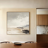 Abstract 1121 Canvas Art 16" x 16" / 40 x 40 cm / Black