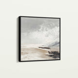 Abstract 1121 Canvas Art 16" x 16" / 40 x 40 cm / Black