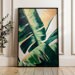 Floral 1121 Canvas Art 18" x 24" / 45 x 60 cm / Black