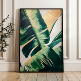 Floral 1121 Canvas Art 18" x 24" / 45 x 60 cm / Black