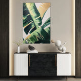 Floral 1121 Canvas Art 18" x 24" / 45 x 60 cm / Black