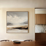 Abstract 1122 Canvas Art 16" x 16" / 40 x 40 cm / Black
