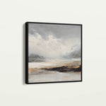 Abstract 1122 Canvas Art 16" x 16" / 40 x 40 cm / Black
