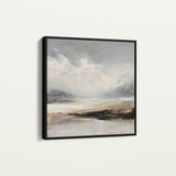 Abstract 1122 Canvas Art 16" x 16" / 40 x 40 cm / Black