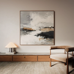 Abstract 1123 Canvas Art 60 x 60 cm / Black