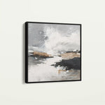 Abstract 1123 Canvas Art 60 x 60 cm / Black
