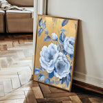 Floral 1123 Canvas Art 18" x 24" / 45 x 60 cm / Black