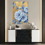 Floral 1123 Canvas Art 18" x 24" / 45 x 60 cm / Black