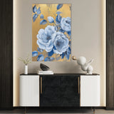 Floral 1123 Canvas Art 18" x 24" / 45 x 60 cm / Black