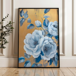 Floral 1123 Canvas Art 60 x 40 cm / Black
