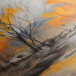 Abstract 1124 Canvas Art 16" x 16" / 40 x 40 cm / Black