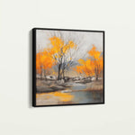 Abstract 1124 Canvas Art 60 x 60 cm / Black
