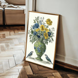 Floral 1124 Canvas Art 18" x 24" / 45 x 60 cm / Black