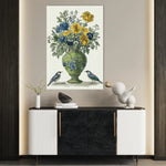 Floral 1124 Canvas Art 18" x 24" / 45 x 60 cm / Black