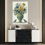 Floral 1124 Canvas Art 60 x 40 cm / Black