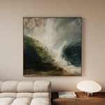 Abstract 1125 Canvas Art 60 x 60 cm / Black