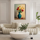 Floral 1125 Canvas Art 18" x 24" / 45 x 60 cm / Black