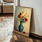 Floral 1125 Canvas Art 18" x 24" / 45 x 60 cm / Black