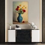 Floral 1125 Canvas Art 18" x 24" / 45 x 60 cm / Black