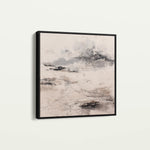 Abstract 1126 Canvas Art 16" x 16" / 40 x 40 cm / Black