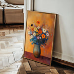 Floral 1126 Canvas Art 18" x 24" / 45 x 60 cm / Black