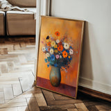 Floral 1126 Canvas Art 18" x 24" / 45 x 60 cm / Black