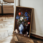 Floral 1127 Canvas Art 18" x 24" / 45 x 60 cm / Black