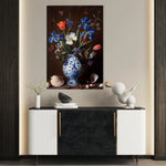 Floral 1127 Canvas Art 18" x 24" / 45 x 60 cm / Black