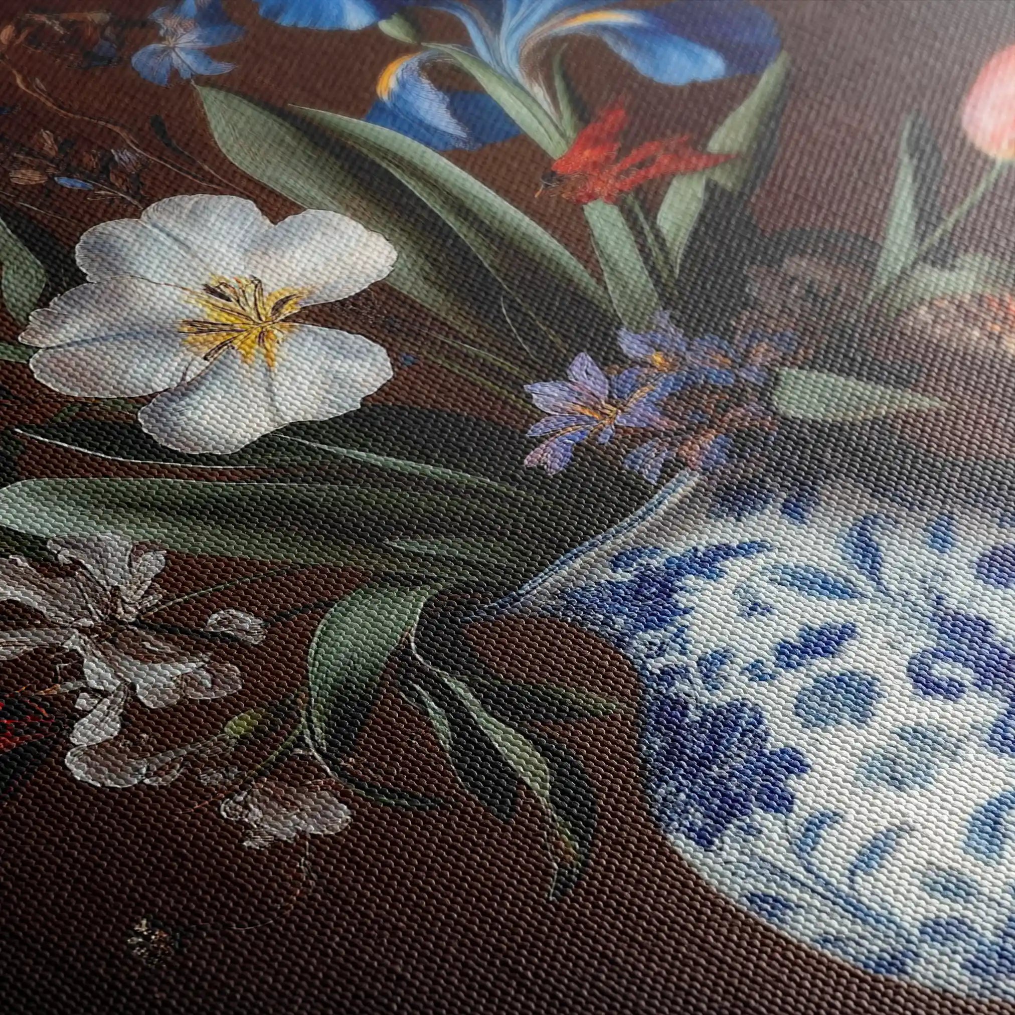 Floral 1127 Canvas Art 60 x 40 cm / Black
