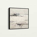 Abstract 1128 Canvas Art 16" x 16" / 40 x 40 cm / Black