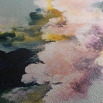 Abstract 1129 Canvas Art 16" x 16" / 40 x 40 cm / Black