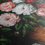 Floral 1129 Canvas Art 18" x 24" / 45 x 60 cm / Black