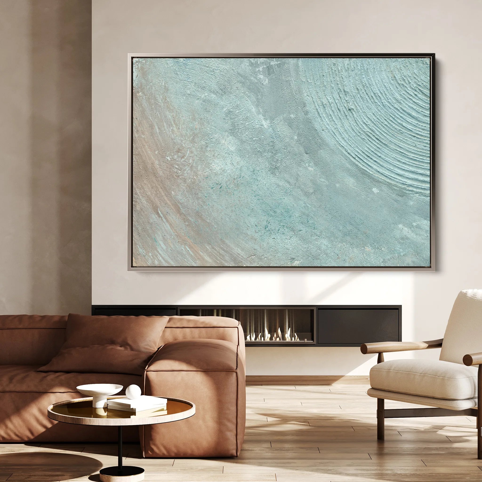 Abstract 113 Canvas Art 18" x 24" / 45 x 60 cm / Black