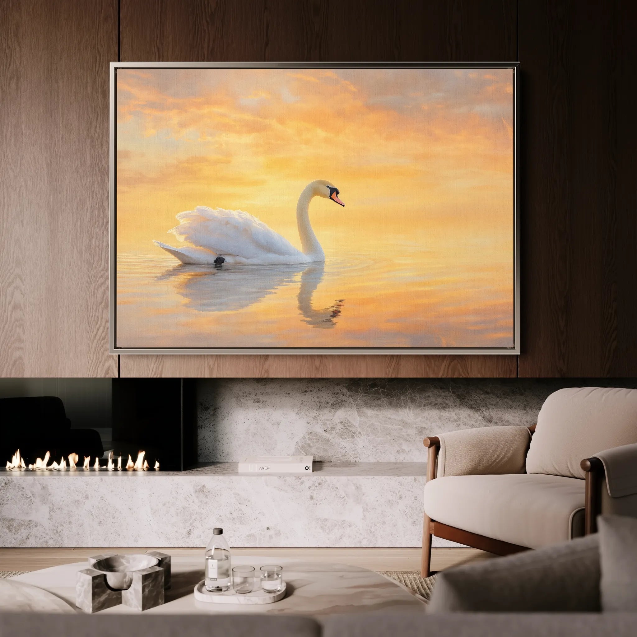 Animals 113 Canvas Art 18" x 24" / 45 x 60 cm / Black