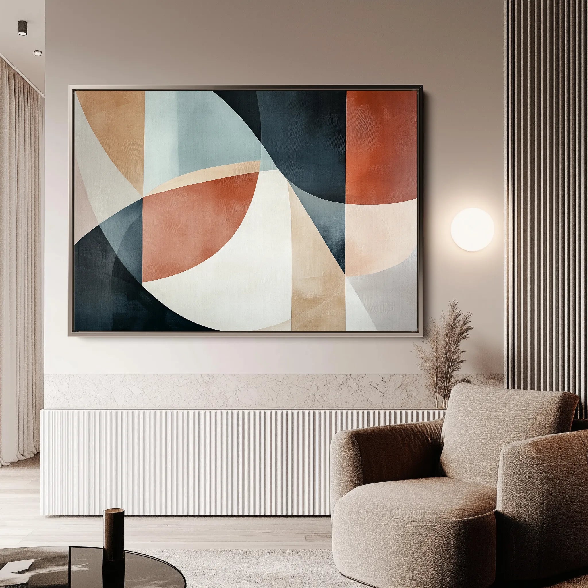 Boho 113 Canvas Art 18" x 24" / 45 x 60 cm / Black