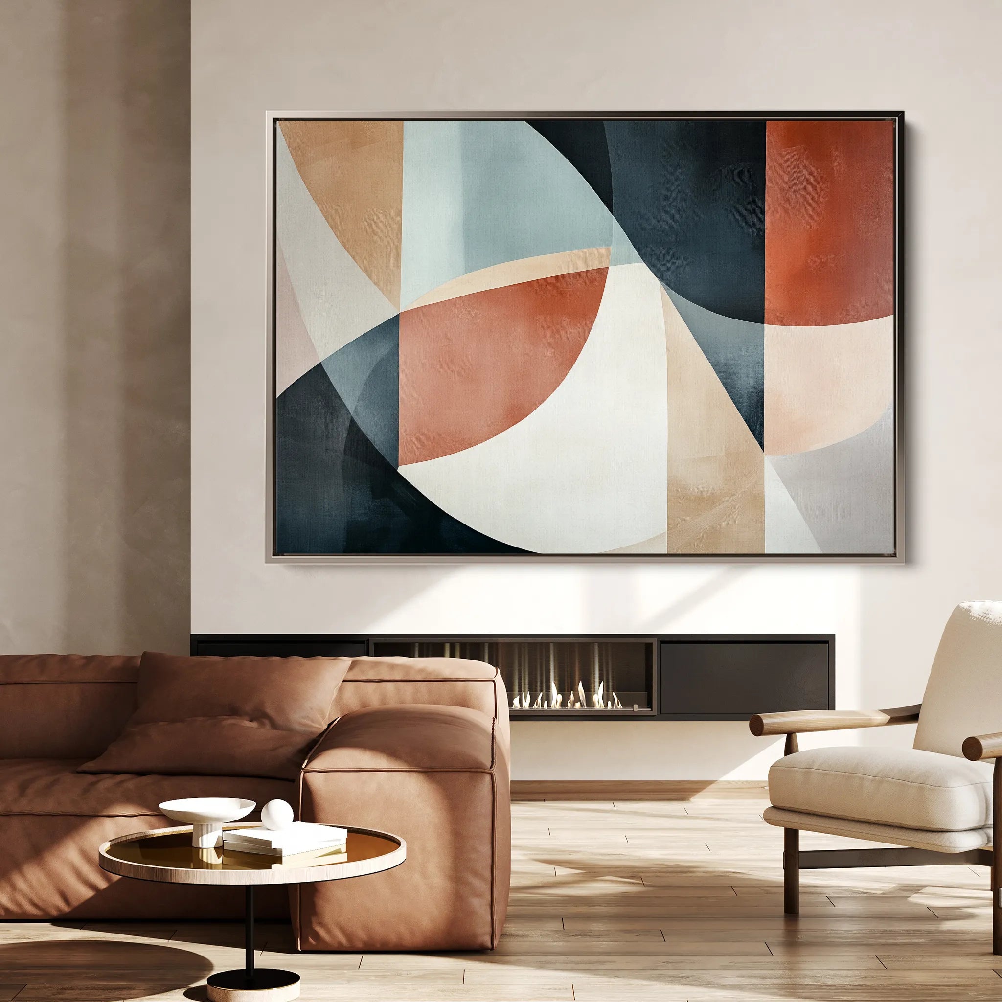Boho 113 Canvas Art 18" x 24" / 45 x 60 cm / Black