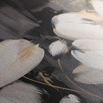 Floral 113 Canvas Art 18" x 24" / 45 x 60 cm / Black