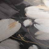 Floral 113 Canvas Art 18" x 24" / 45 x 60 cm / Black
