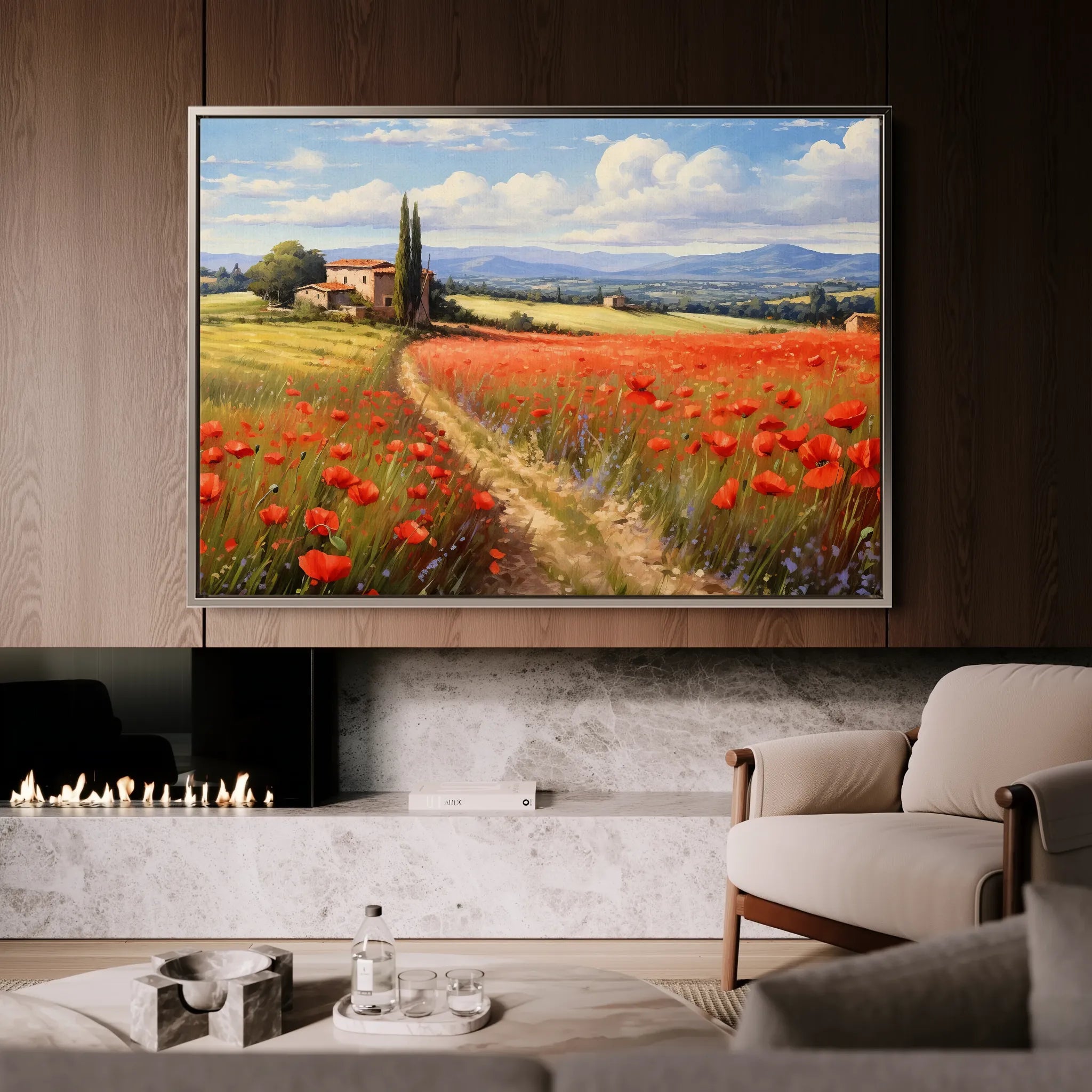 Landscape 113 Canvas Art 18" x 24" / 45 x 60 cm / Black