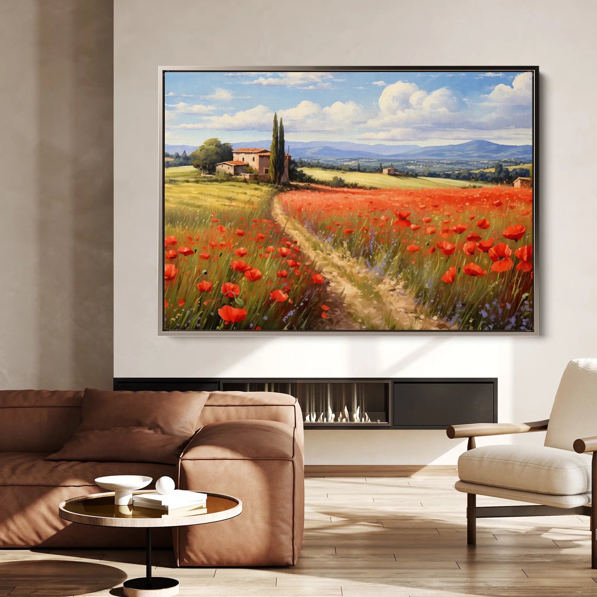 Landscape 113 Canvas Art 18" x 24" / 45 x 60 cm / Black