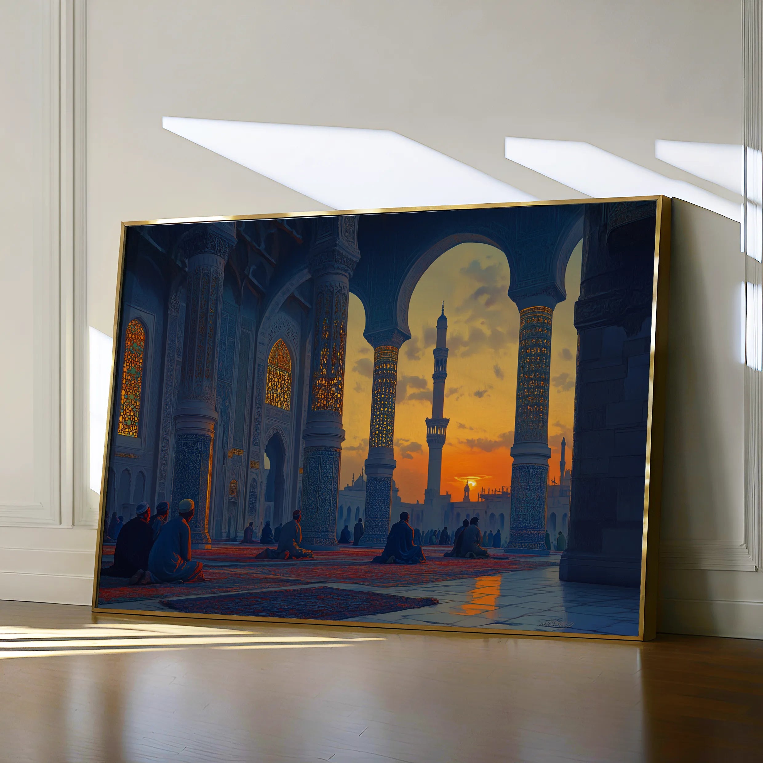 Orientalist 113 Canvas Art 18" x 24" / 45 x 60 cm / Black