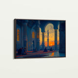 Orientalist 113 Canvas Art 18" x 24" / 45 x 60 cm / Black