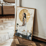 Portrait 113 Canvas Art 18" x 24" / 45 x 60 cm / Black
