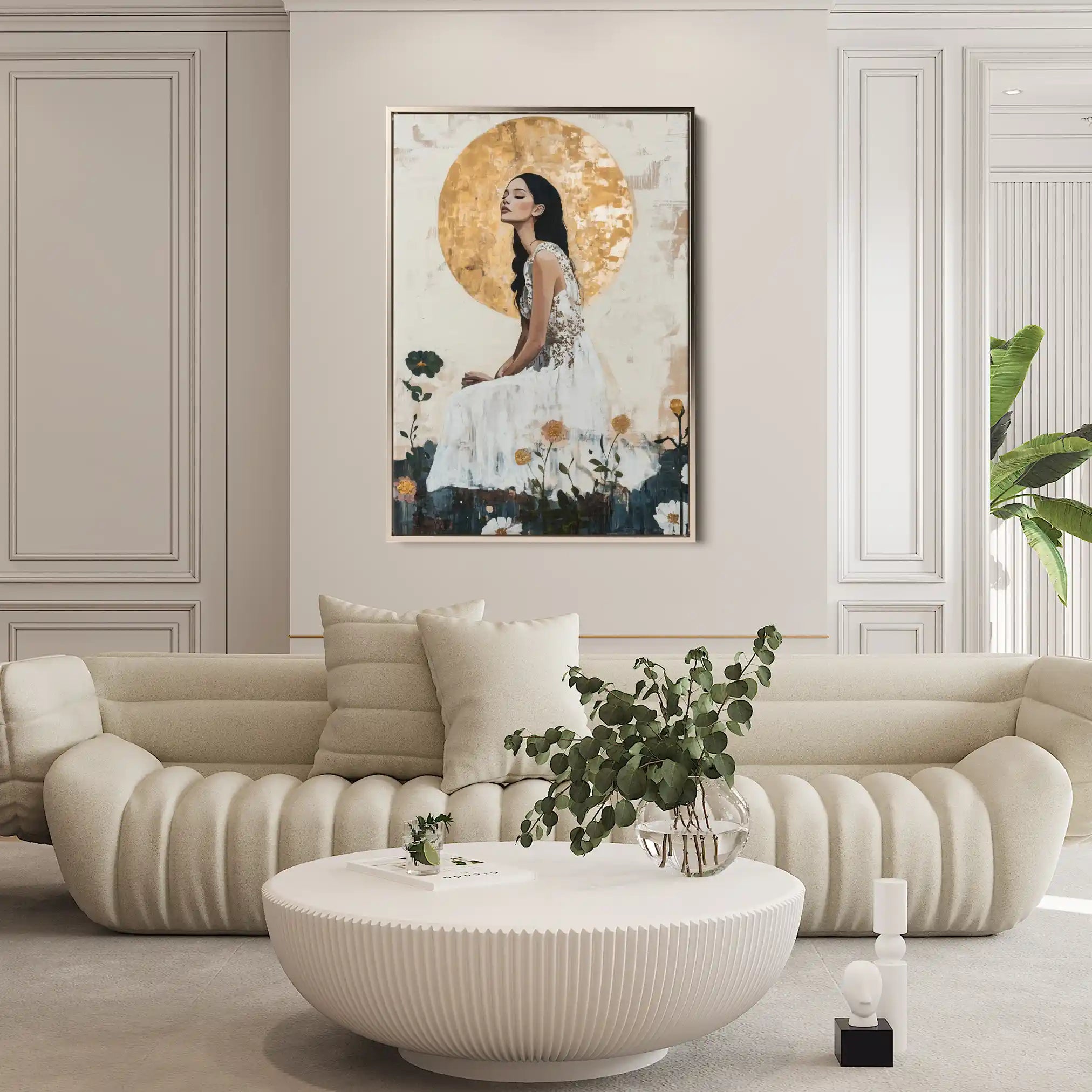 Portrait 113 Canvas Art 60 x 40 cm / Black