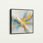 Abstract 1130 Canvas Art 16" x 16" / 40 x 40 cm / Black
