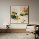 Abstract 1132 Canvas Art 16" x 16" / 40 x 40 cm / Black